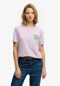 Superdry & Co Print T-shirt - parma violet purple