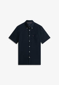 Tommy Hilfiger REGULAR FIT SEERSUCKER SHORT SLEEVE  - Shirt - navy blue