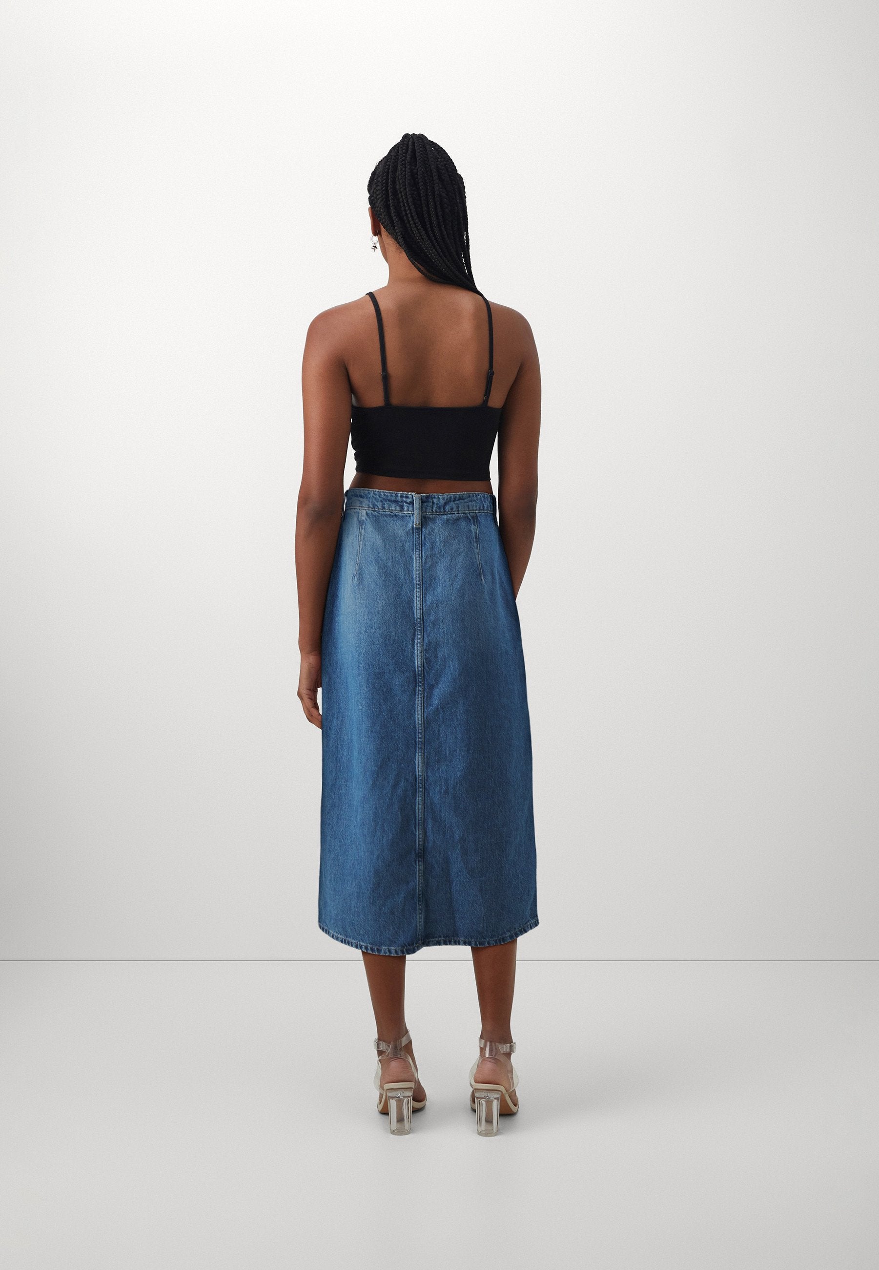 ONLY ONLCECE MIDI BUTTON SKIRT