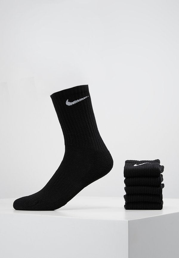 Nike Performance EVERYDAY CUSH CREW UNISEX 6 PACK  - Sports socks - black/white