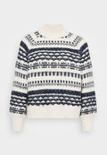 Vero Moda Petite VMHENYA HIGHNECK - Jumper - birch/navy