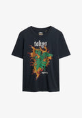 Superdry & Co VINTAGE LOGO TOKYO  - Print T-shirt - vintage black slub