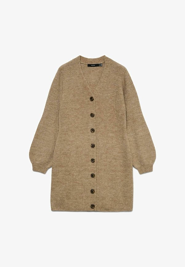 Vero Moda Curve Knitted VMCLEFILE Short - Jumper dress - silver mink