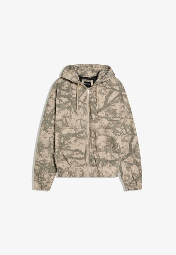 Bershka Denim jacket - dark brown