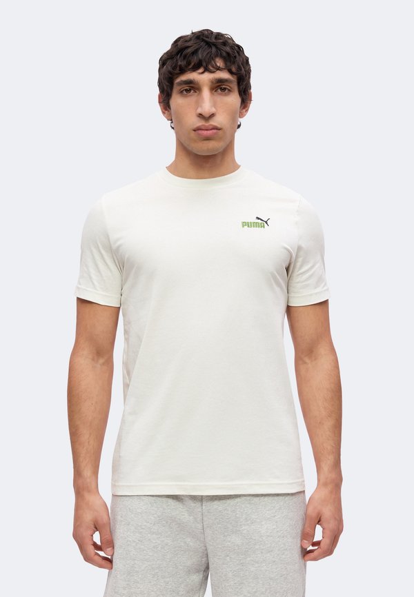 Puma 2 COLOR SMALL NO. 1 LOGO TEE - Basic T-shirt - warm white