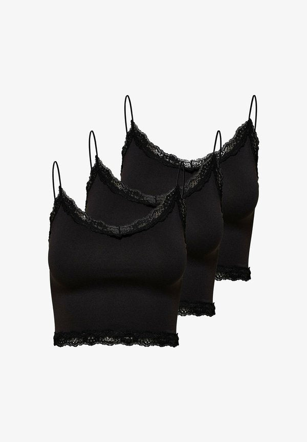 ONLY 3ER PACK - Top - schwarz
