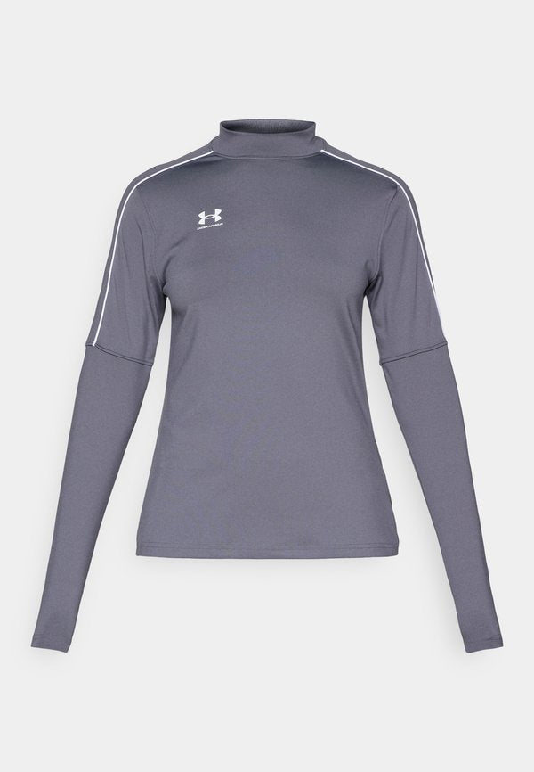 Under Armour CHALLENGER - Long sleeved top - castlerock/white