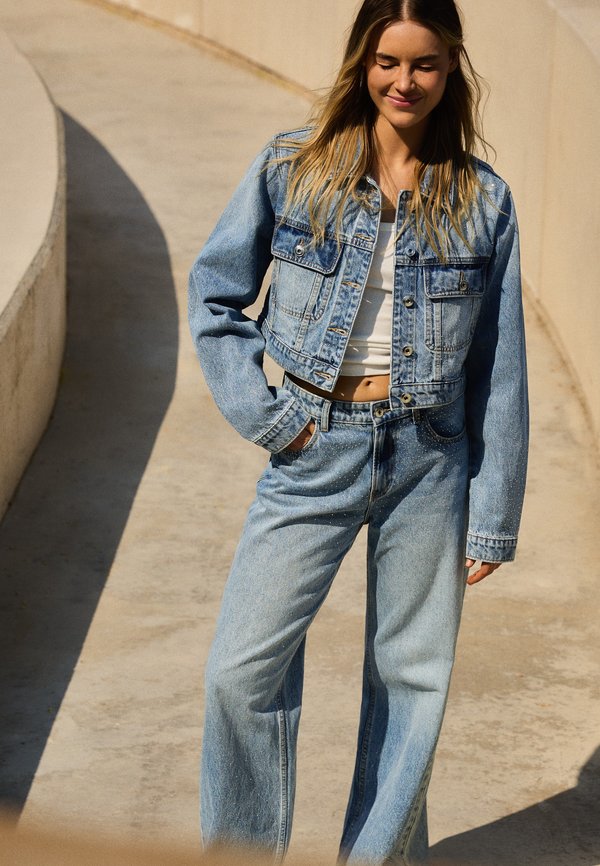 Bershka Denim jacket - light blue