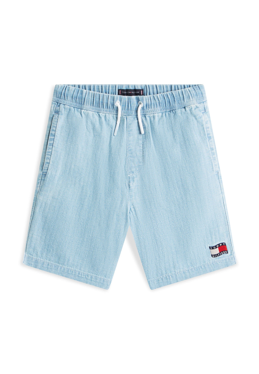 WAVY FLAG HERRINGBONE WEAVE RELAXED SHORTS Media 1