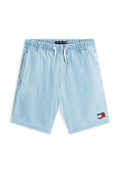 WAVY FLAG HERRINGBONE WEAVE RELAXED SHORTS Media 1