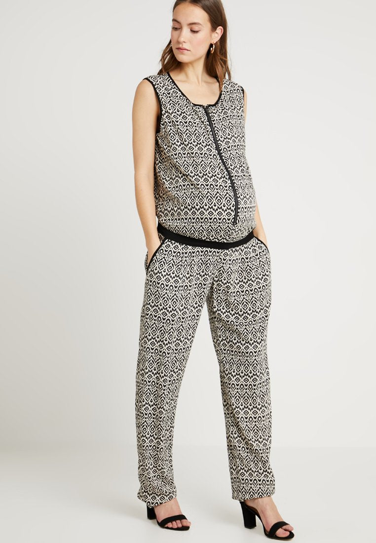ohma! PRINTED LONG NURSING OVERALL