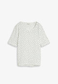 TOM TAILOR TOM TAILOR T-SHIRT T-SHIRT MIT PUNKTEMUSTER - Print T-shirt - white small dot design