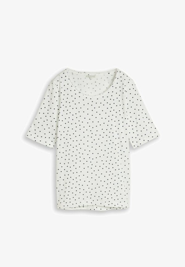 TOM TAILOR TOM TAILOR T-SHIRT T-SHIRT MIT PUNKTEMUSTER - Print T-shirt - white small dot design