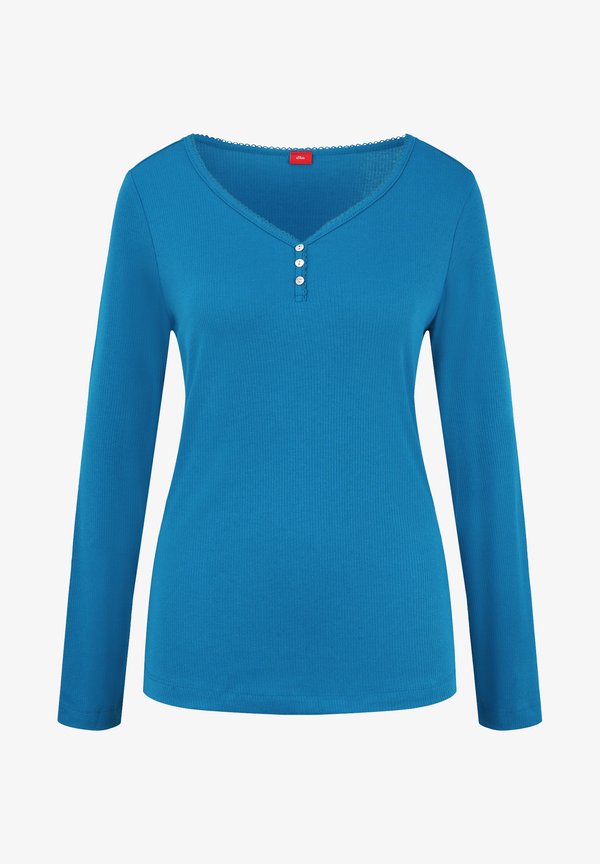 s.Oliver PLAYFUL DREAMS - Pyjama top - petrol