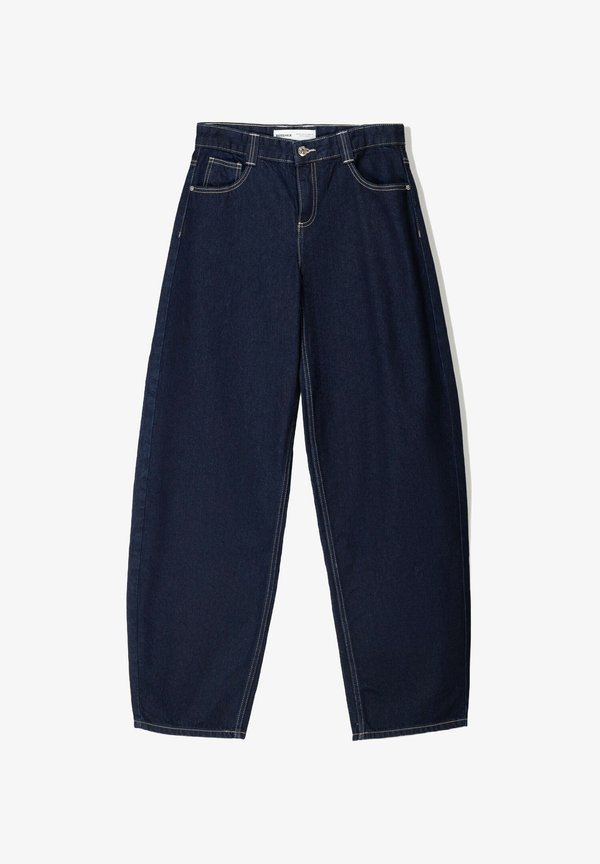 Bershka BALLOON - BAGGY - Relaxed fit jeans - dark blue