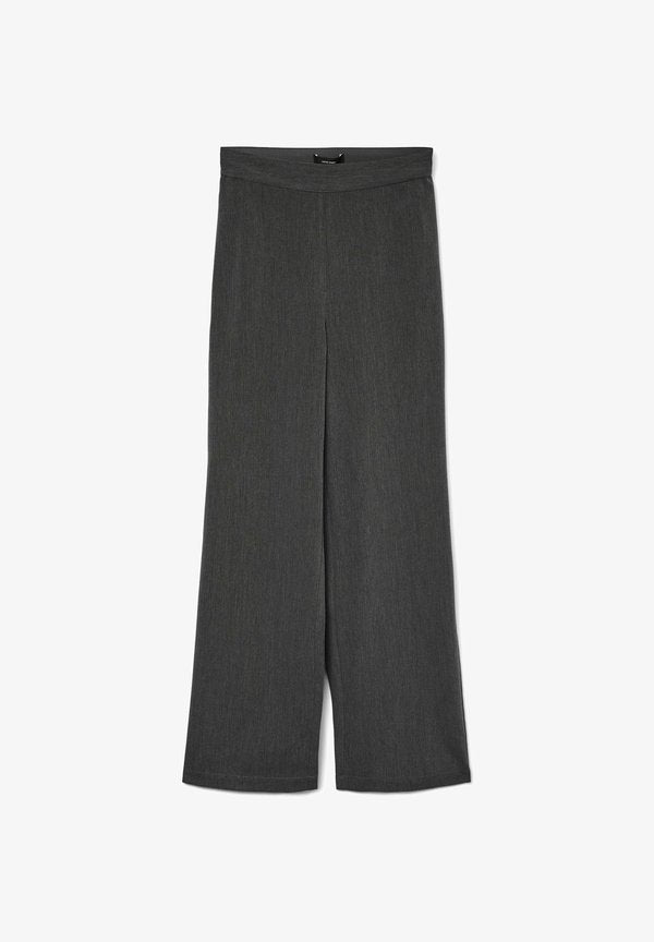 Vero Moda Wide-leg VMPARIS High waist - Trousers - dark grey melange