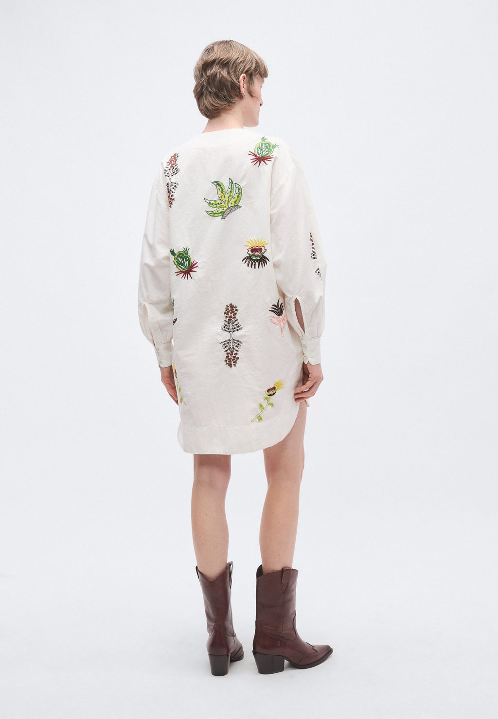 Scotch & Soda EMBROIDERED SHORT BIB DRESS