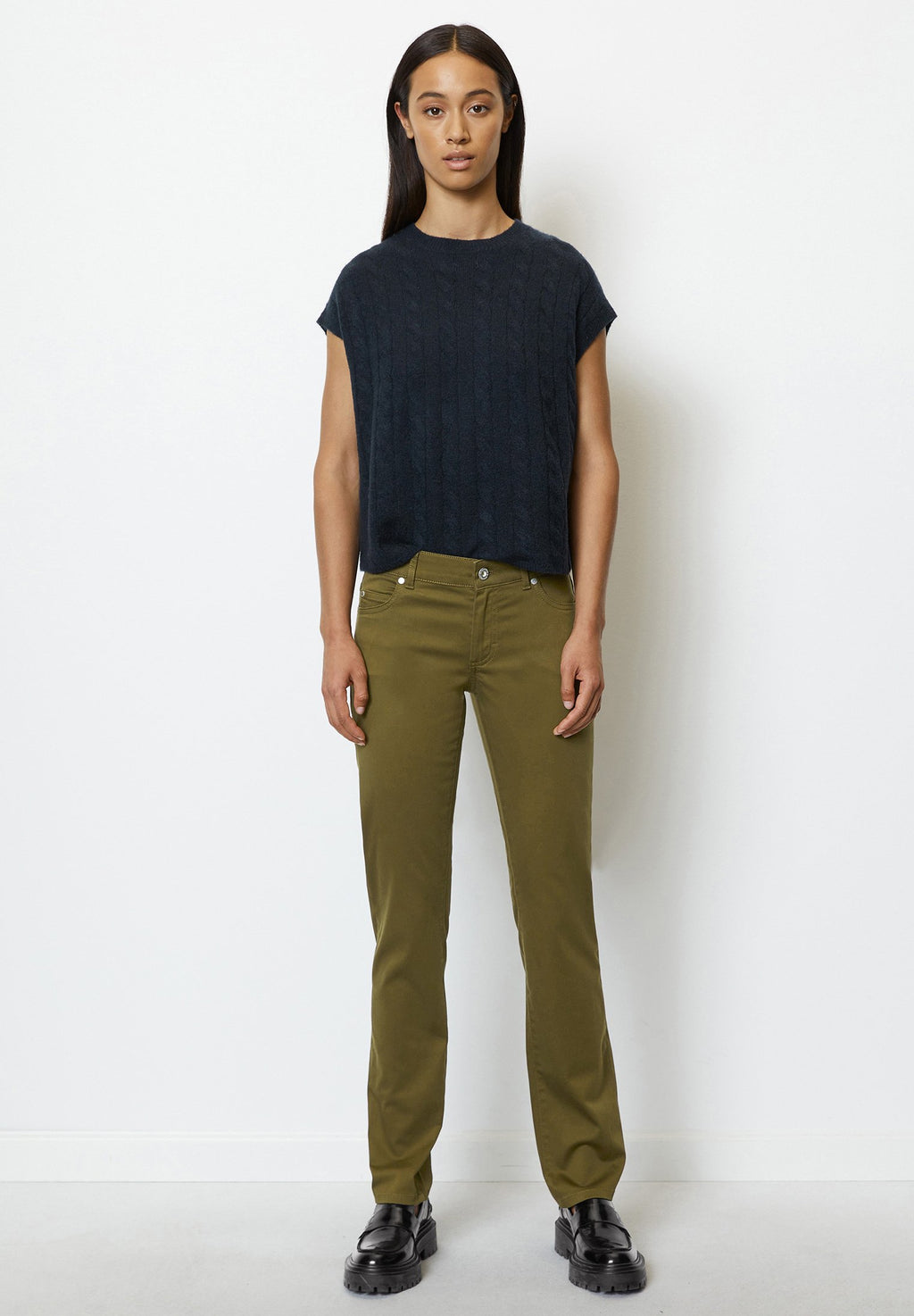 Marc O'Polo MODELL ALBY STRAIGHT AUS SMOOTH SATEEN STRETCH