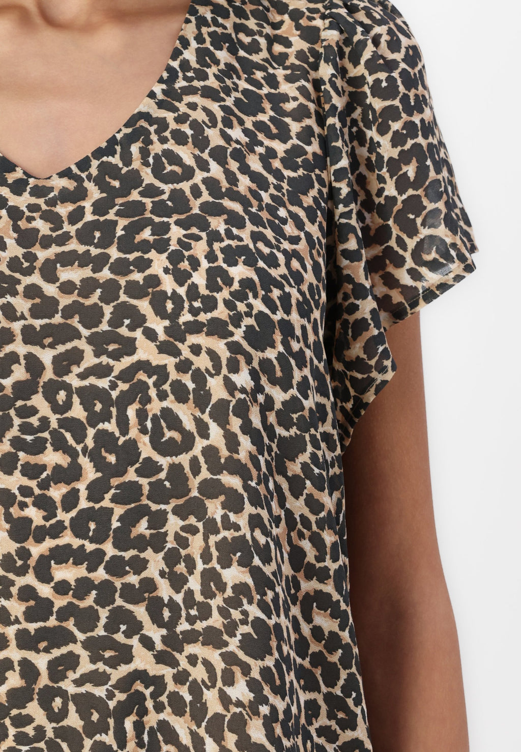VILA VIMICADA V NECK LEO