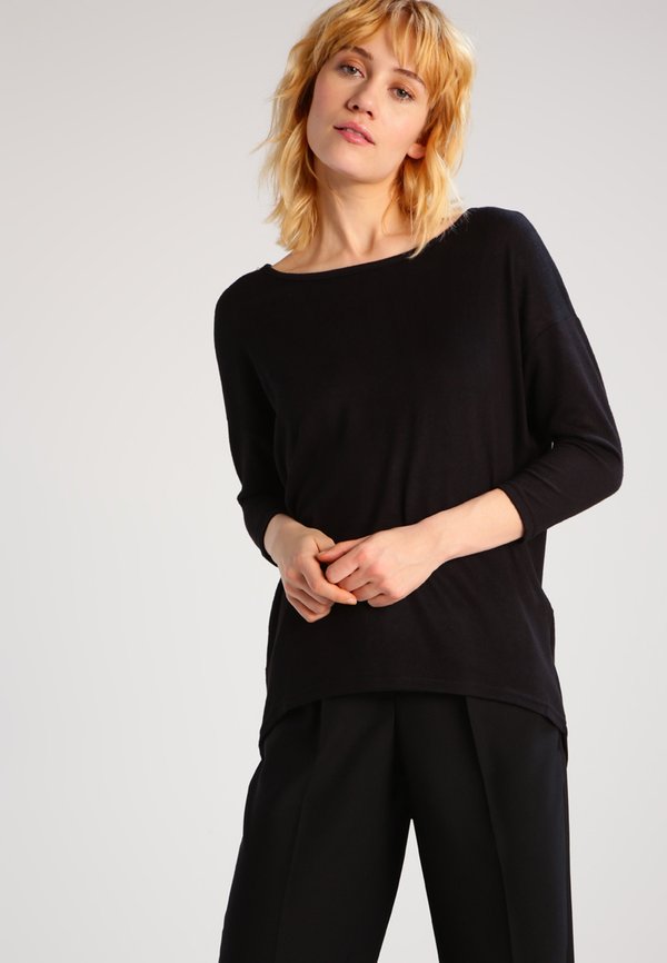 ONLY ONLELCOS SOLID NOOS - Long sleeved top - black