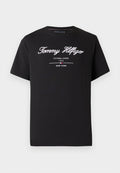 Tommy Hilfiger SCRIPT LOGO TEE - BRAND LOVE - Print T-shirt - black
