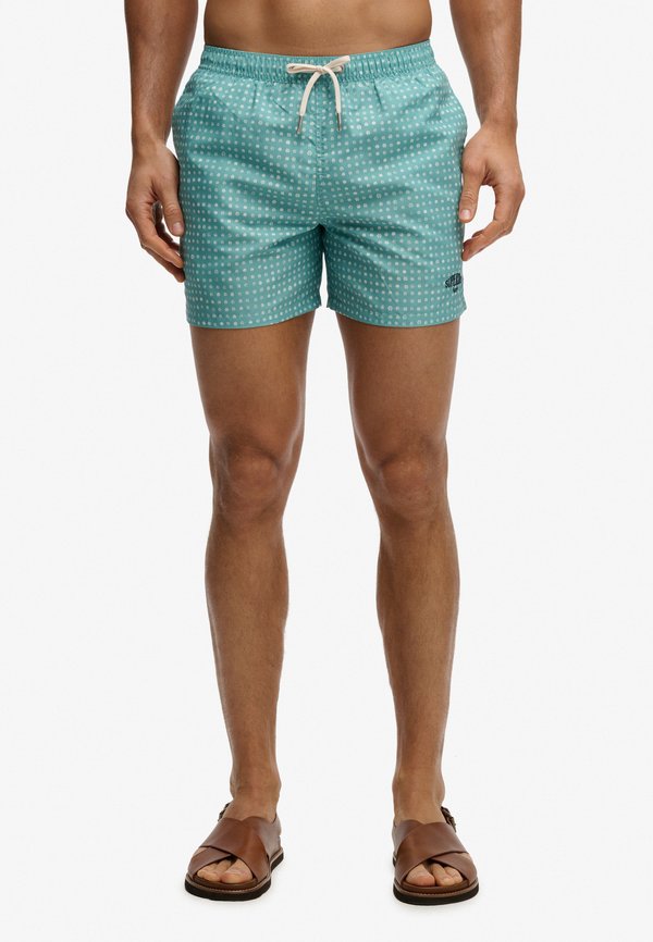Superdry & Co SUPERDRY PREMIUM PRINTED 15-INCH SWIM SHORTS.. - Swimming shorts - mini flora green