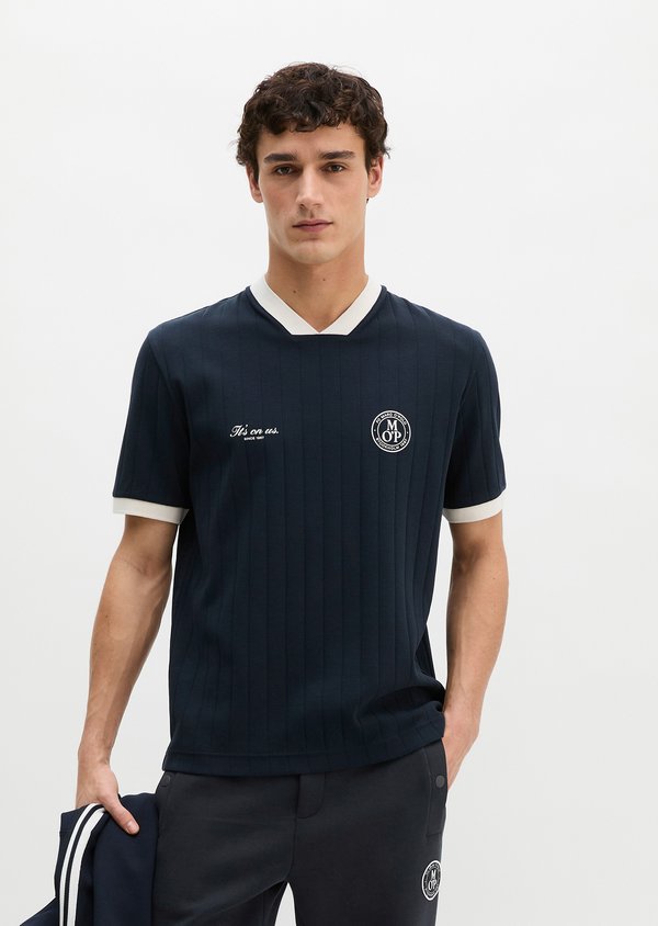 Marc O'Polo MOP CLUB '67 FOOTBALL TRICOT SHIRT, RIB