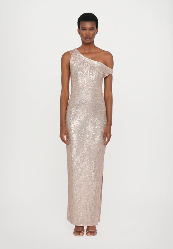 Norma Kamali DROP SHOULDER FITTED GOWN SIDE SLIT