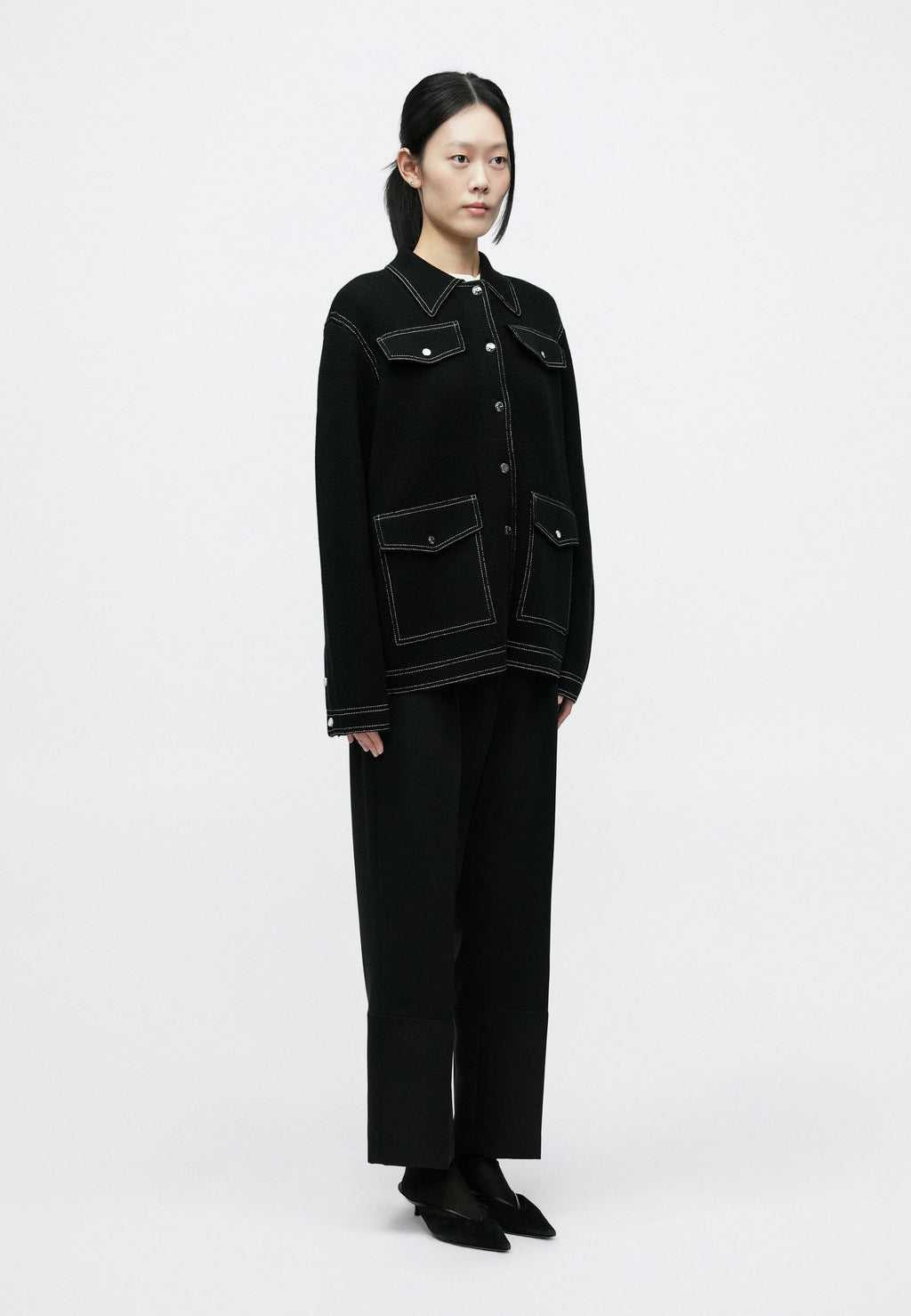 Tory Burch TOPSTITCH JACKET