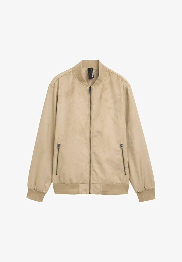 TOM TAILOR Faux leather jacket - cement beige