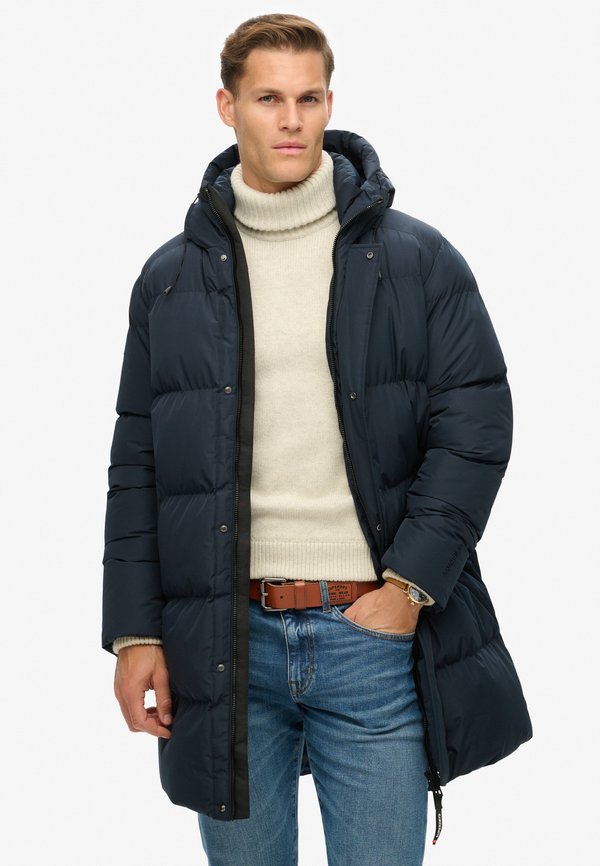 Superdry & Co SUPERDRY HOODED SPORTS PUFFER JACKET... - Winter coat - eclipse navy
