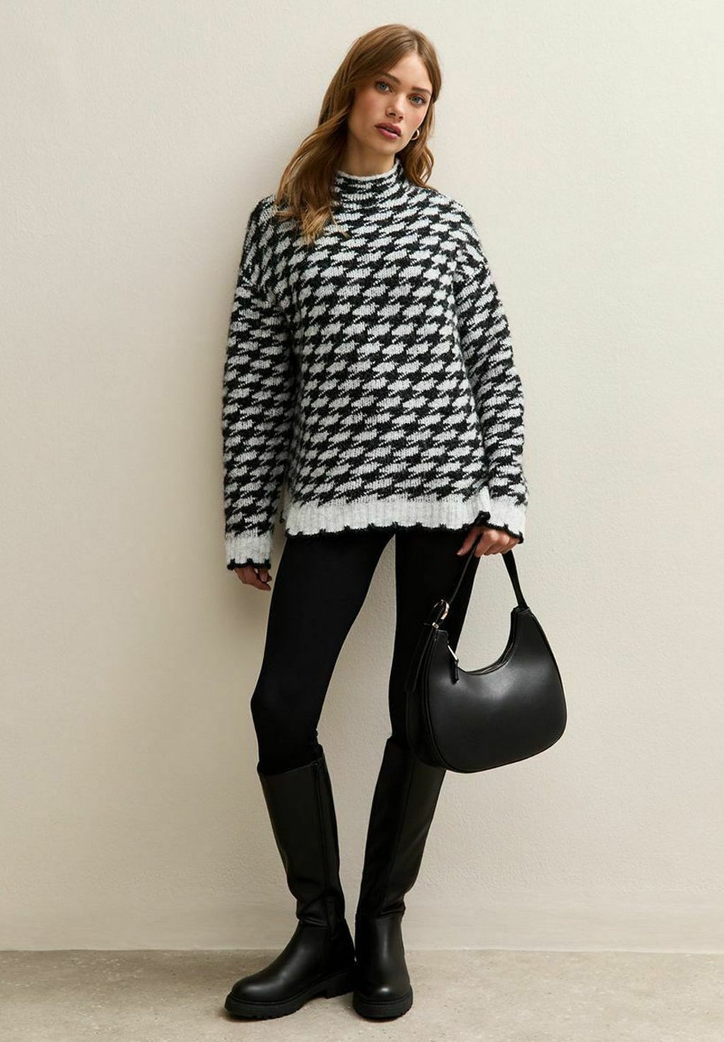 New Look HOUNDSTOOTH HIGH NECK