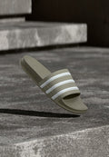adidas Originals ADILETTE OG UNISEX - Mules - silver-coloured pebble/footwear white