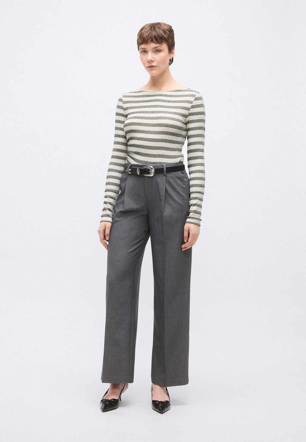 Gina Tricot Tall WIDE PLEATED TROUSERS