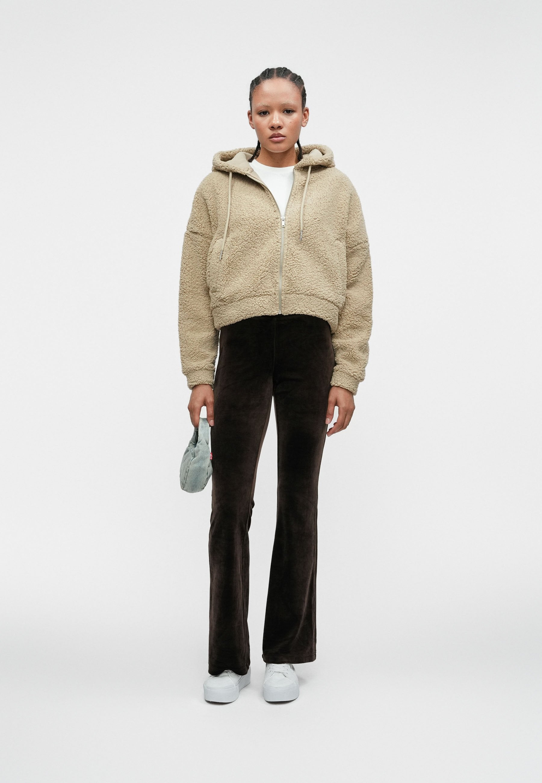 Noisy May NMCUDDLE CROP HOOD JACKET