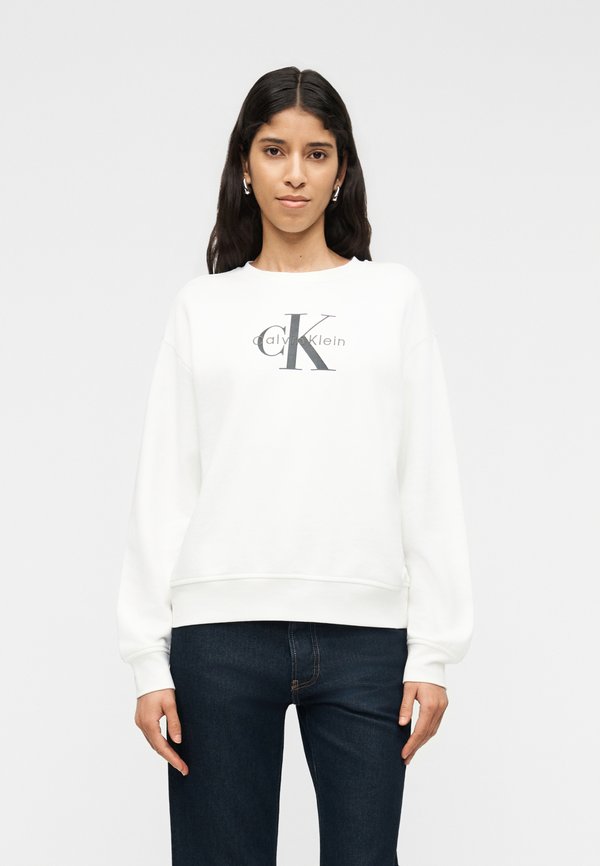 Calvin Klein Jeans MONOLOGO  - Sweatshirt - bright white
