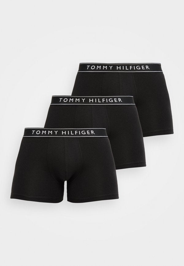 Tommy Hilfiger 3-PACK ESSENTIAL LOGO WAISTBAND TRUNKS - Trunks - black