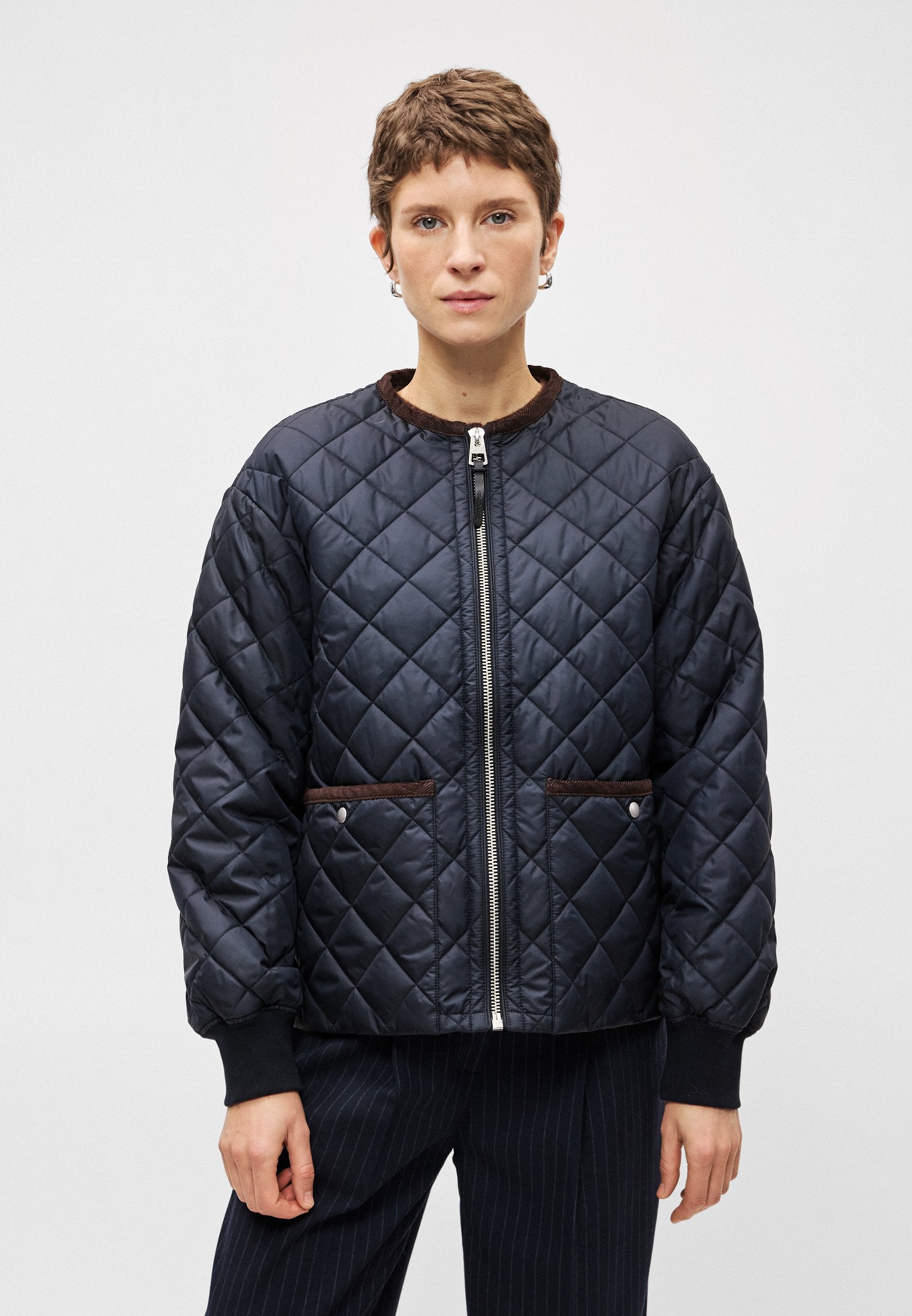 Marc O'Polo JACKET QUILTED, COLLARLESS PATCHED POCKETS