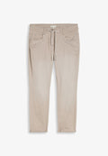 TOM TAILOR TTTAPERED RELAXED - Trousers - soft taupe grey