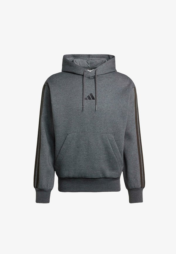 adidas Originals STRIPES - Hoodie - dark grey heather black