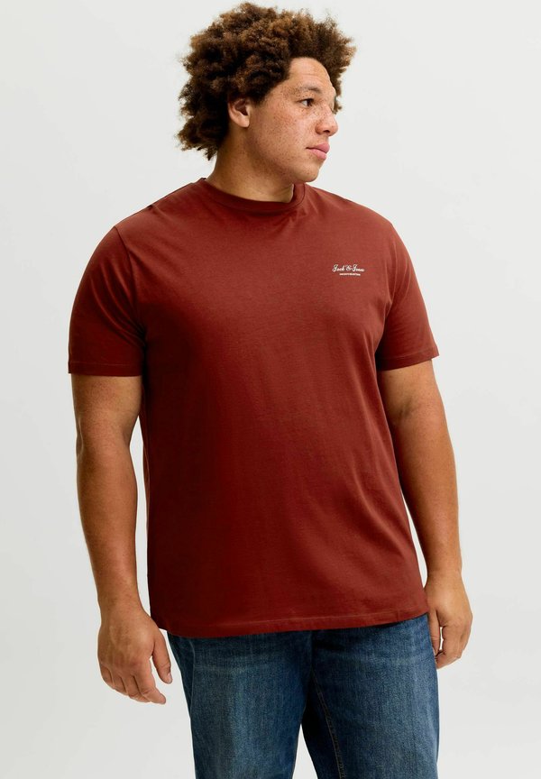 Jack & Jones JJEARCHIVE GRAPHIC TEE SS ONECK NOOS PLS - Basic T-shirt - fired brick