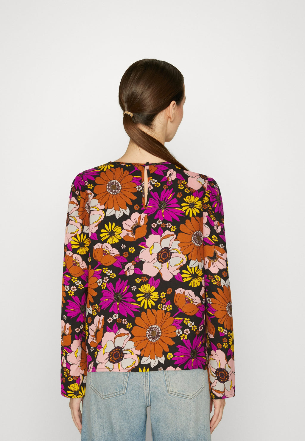 ONLY ONLRYLEE O NECK PUFF SLEEVE