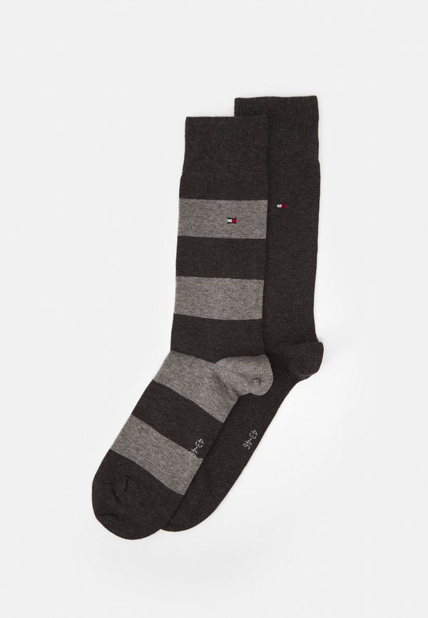 Tommy Hilfiger MEN RUGBY SOCK 2 PACK - Socks - anthracite/grey