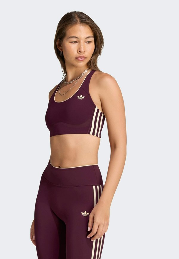 adidas Performance MEDIUM SUPPORT BRA - Medium support sports bra - maroon