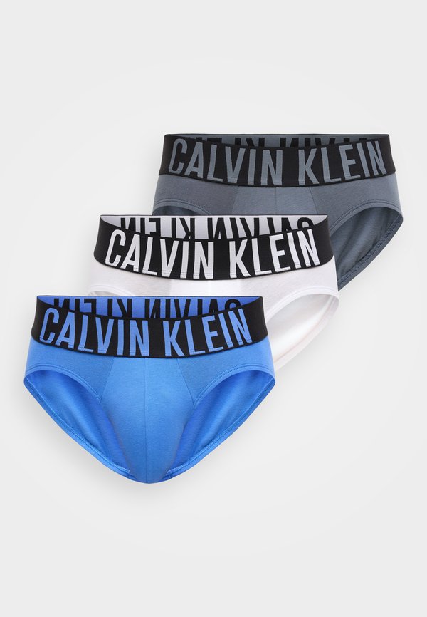 Calvin Klein Underwear HIP BRIEF 3 PACK INTENSE POWER COTTON - Briefs - turbulence/white/iris bliss