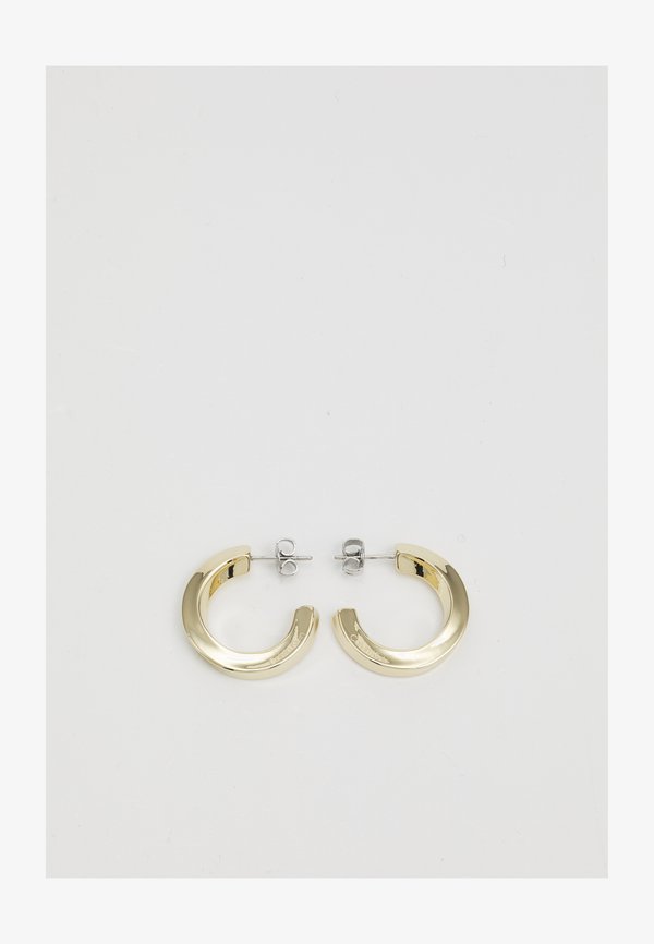 Calvin Klein POLISHED TWIST HOOP EARRINGS - Earrings - gold-coloured