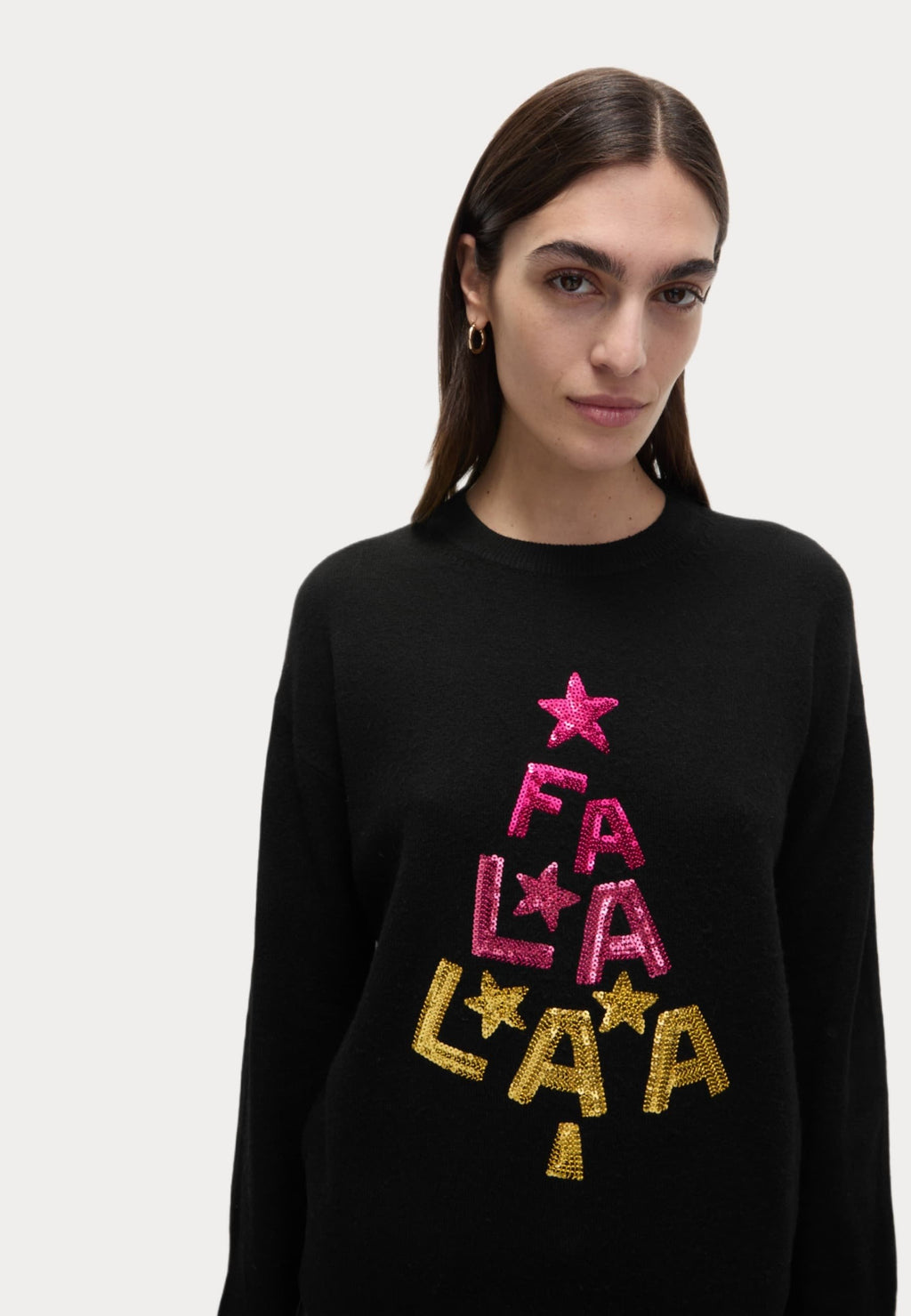 Marks & Spencer SEQUIN SLOGAN CREW NECK