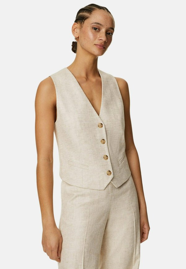 Marks & Spencer Linen Blend Tailored Vest