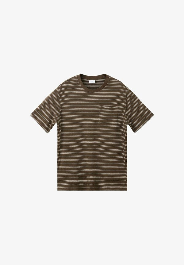 Mango ADULT - Print T-shirt - dark brown