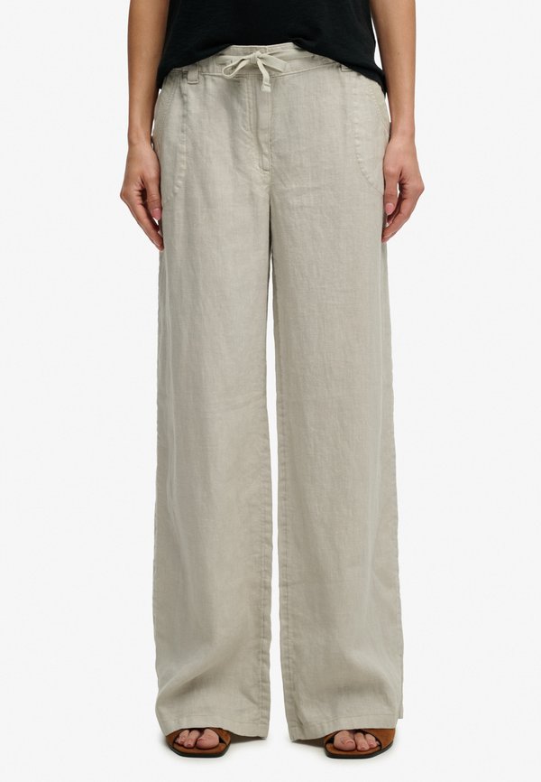Superdry & Co LOW RISE  - Trousers - light stone beige